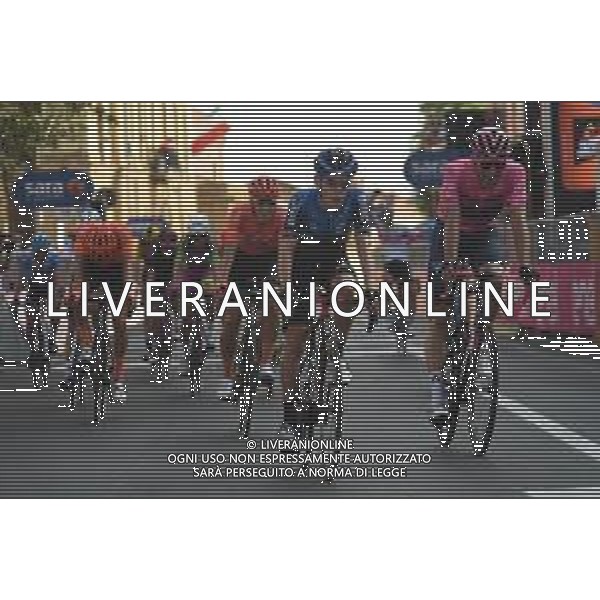 04-10-2020 Giro D\'italia; Tappa 02 Alcamo - Agrigento; 2020, Ntt; 2020, Team Ineos Grenadier; Meintjes, Louis; Ganna, Filippo; Agrigento; ©SIROTTI / AGENZIA ALDO LIVERANI SAS