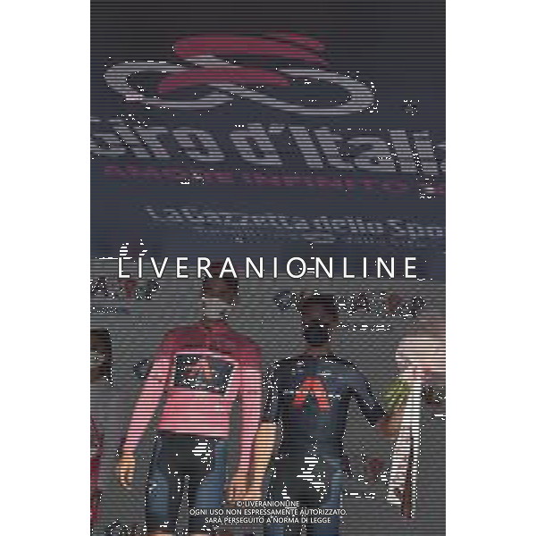 04-10-2020 Giro D\'italia; Tappa 02 Alcamo - Agrigento; 2020, Team Ineos Grenadier; Ganna, Filippo; Puccio, Salvatore; Agrigento; ©SIROTTI / AGENZIA ALDO LIVERANI SAS