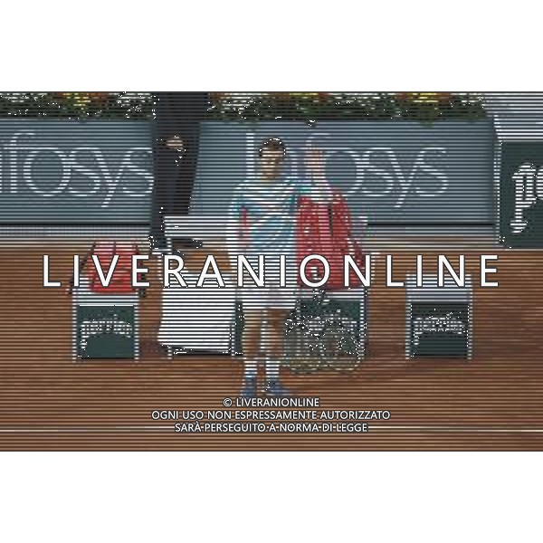 Roland Garros 2020, Grand Slam tournament - Tennis Internationals, 04 October 2020 Roland Garros stadium, paris, france, Italy Photo showing: Hugo GASTON (FRA) @LM/DPPI/DPPI/Stephane Allaman AG ALDO LIVERANI SAS
