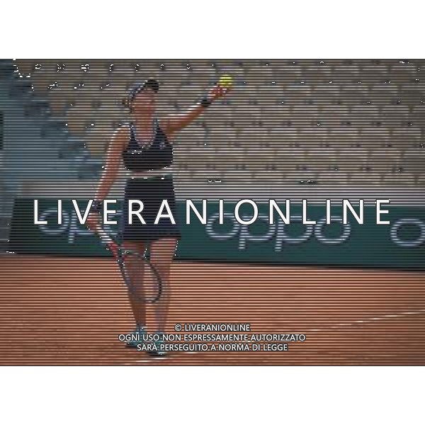 Roland Garros 2020, Grand Slam tournament - Tennis Internationals, 04 October 2020 Roland Garros stadium, paris, france, Italy Photo showing: Nadia Podoroska of Argentina in action against Barbora Krejcikova of the Czech Republic @LM/DPPI/DPPI/Rob Prange AG ALDO LIVERANI SAS