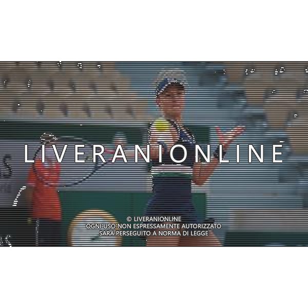 Roland Garros 2020, Grand Slam tournament - Tennis Internationals, 04 October 2020 Roland Garros stadium, paris, france, Italy Photo showing: Nadia Podoroska of Argentina in action against Barbora Krejcikova of the Czech Republic @LM/DPPI/DPPI/Rob Prange AG ALDO LIVERANI SAS