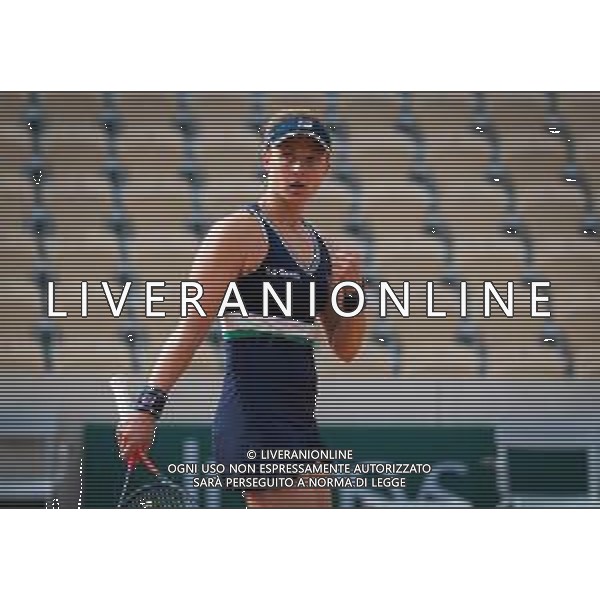 Roland Garros 2020, Grand Slam tournament - Tennis Internationals, 04 October 2020 Roland Garros stadium, paris, france, Italy Photo showing: Nadia Podoroska of Argentina in action against Barbora Krejcikova of the Czech Republic @LM/DPPI/DPPI/Rob Prange AG ALDO LIVERANI SAS