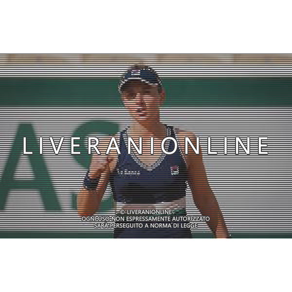 Roland Garros 2020, Grand Slam tournament - Tennis Internationals, 04 October 2020 Roland Garros stadium, paris, france, Italy Photo showing: Nadia Podoroska of Argentina in action against Barbora Krejcikova of the Czech Republic @LM/DPPI/DPPI/Rob Prange AG ALDO LIVERANI SAS