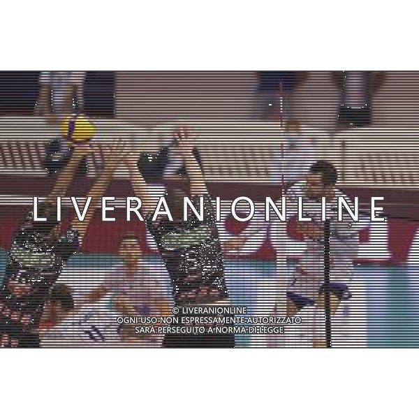 Top Volley Cisterna vs Kioene Padova - Campionato di Volley Superlega Serie A 2020/2021, 04 ottobre 2020 Cisterna di Latina, Italia Nella foto: attacco Kevin Tillie @LM/Luigi Mariani AG ALDO LIVERANI SAS