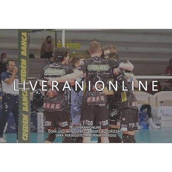 Top Volley Cisterna vs Kioene Padova - Campionato di Volley Superlega Serie A 2020/2021, 04 ottobre 2020 Cisterna di Latina, Italia Nella foto: esultanza Kioene Padova @LM/Luigi Mariani AG ALDO LIVERANI SAS