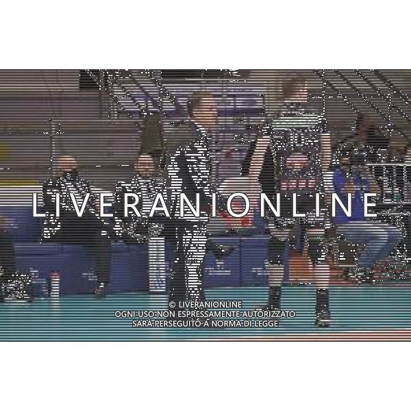 Top Volley Cisterna vs Kioene Padova - Campionato di Volley Superlega Serie A 2020/2021, 04 ottobre 2020 Cisterna di Latina, Italia Nella foto: coach Jacopo Cuttini @LM/Luigi Mariani AG ALDO LIVERANI SAS