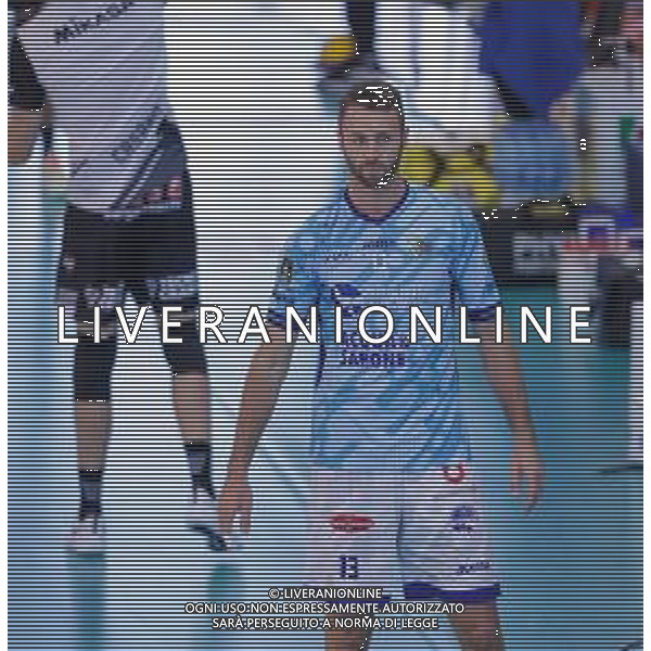 Top Volley Cisterna vs Kioene Padova - Campionato di Volley Superlega Serie A 2020/2021, 04 ottobre 2020 Cisterna di Latina, Italia Nella foto: Andrea Rossi (Top Volley Cisterna) @LM/Luigi Mariani AG ALDO LIVERANI SAS