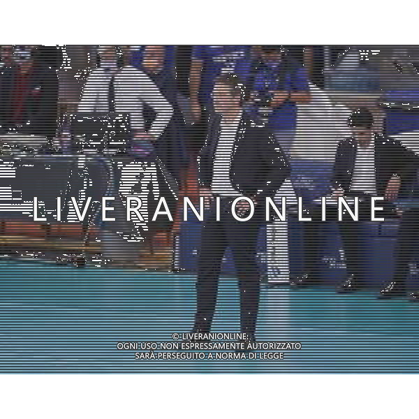 Top Volley Cisterna vs Kioene Padova - Campionato di Volley Superlega Serie A 2020/2021, 04 ottobre 2020 Cisterna di Latina, Italia Nella foto: coach Lorenzo Tubertini (Top Volley Cisterna) @LM/Luigi Mariani AG ALDO LIVERANI SAS