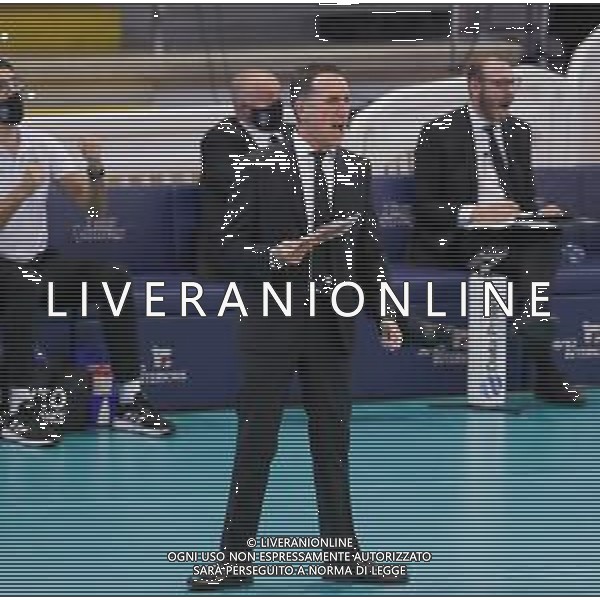 Top Volley Cisterna vs Kioene Padova - Campionato di Volley Superlega Serie A 2020/2021, 04 ottobre 2020 Cisterna di Latina, Italia Nella foto: coach Jacopo Cuttini (Kioene Padova) @LM/Luigi Mariani AG ALDO LIVERANI SAS