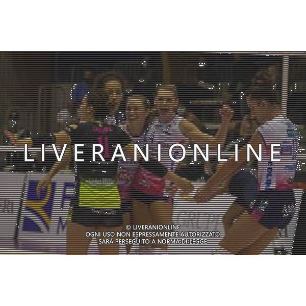 Reale Mutua Fenera Chieri vs Igor Gorgonzola Novara - Campionato di Volley Serie A1 Femminile 2020/2021, 04 ottobre 2020 Chieri, Italia Nella foto: Hancock Micha e Herbots Britt (Igor Gorgonzola Novara) @LM/Letizia Valle AG ALDO LIVERANI SAS