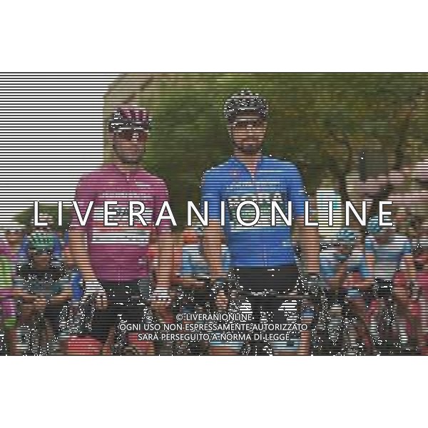 05-10-2020 Giro D\'italia; Tappa 03 Enna - Etna; 2020, Uae - Emirates; 2020, Bora - Hansgrohe; Ulissi, Diego; Sagan, Peter; Enna; ©SIROTTI / AGENZIA ALDO LIVERANI SAS