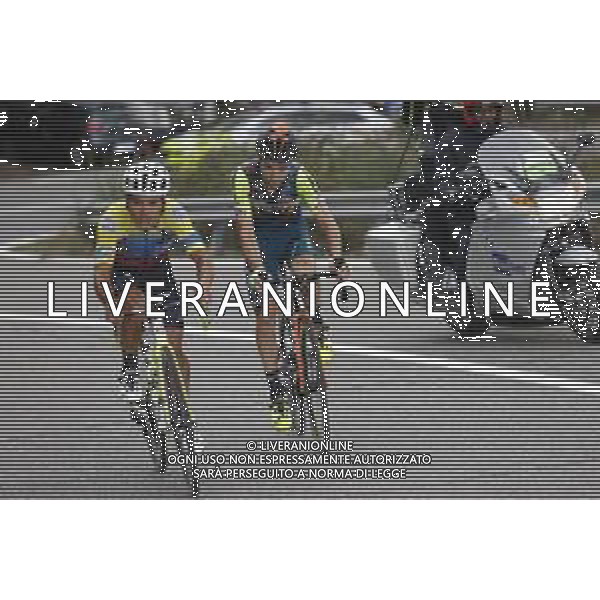 05-10-2020 Giro D\'italia; Tappa 03 Enna - Etna; 2020, Vini Zabu Ktm; 2020, Ef; Visconti, Giovanni; Caicedo, Jhonatan; Etna; ©SIROTTI / AGENZIA ALDO LIVERANI SAS