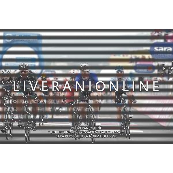 06-10-2020 Giro D\'italia; Tappa 04 Catania - Villafranca Tirrena; 2020, Groupama - Fdj; 2020, Bora - Hansgrohe; Demare, Arnaud; Sagan, Peter; Villafranca Tirrena; ©SIROTTI / AGENZIA ALDO LIVERANI SAS