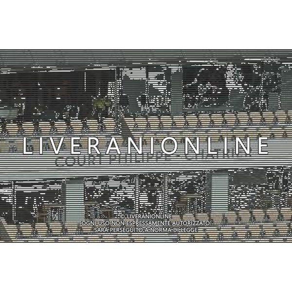 Roland Garros 2020, Grand Slam tournament - Tennis Internationals, 05 October 2020 Roland Garros stadium, paris, france, Italy Photo showing: Empty VIP lounge seats inside Philippe Chatrier stadium @LM/DPPI/DPPI/Stephane Allaman