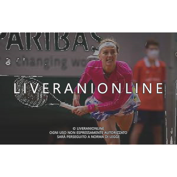 Roland Garros 2020, Grand Slam tournament - Tennis Internationals, 05 October 2020 Roland Garros stadium, paris, france, Italy Photo showing: Petra Kvitova of the Czech Republic in action against Shuai Zhang of China @LM/DPPI/DPPI/Rob Prange