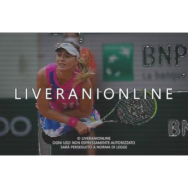 Roland Garros 2020, Grand Slam tournament - Tennis Internationals, 05 October 2020 Roland Garros stadium, paris, france, Italy Photo showing: Paula Badosa of Spain in action against Laura Siegemund of Germany @LM/DPPI/DPPI/Rob Prange