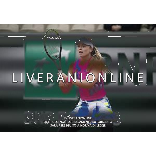 Roland Garros 2020, Grand Slam tournament - Tennis Internationals, 05 October 2020 Roland Garros stadium, paris, france, Italy Photo showing: Paula Badosa of Spain in action against Laura Siegemund of Germany @LM/DPPI/DPPI/Rob Prange