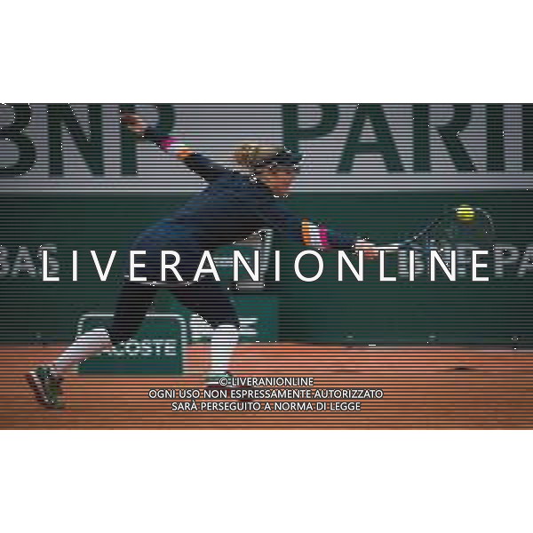 Roland Garros 2020, Grand Slam tournament - Tennis Internationals, 05 October 2020 Roland Garros stadium, paris, france, Italy Photo showing: Laura Siegemund of Germany in action against Paula Badosa of Spain @LM/DPPI/DPPI/Rob Prange