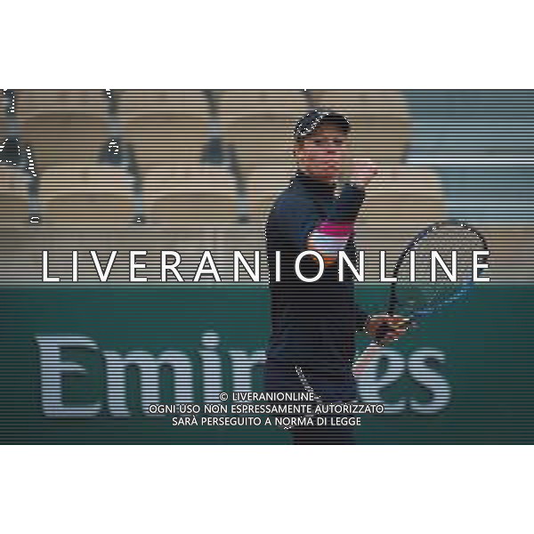 Roland Garros 2020, Grand Slam tournament - Tennis Internationals, 05 October 2020 Roland Garros stadium, paris, france, Italy Photo showing: Laura Siegemund of Germany in action against Paula Badosa of Spain @LM/DPPI/DPPI/Rob Prange