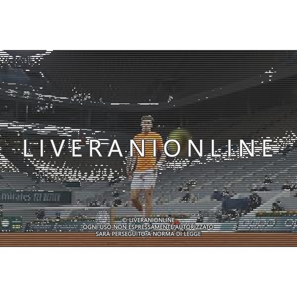Roland Garros 2020, Grand Slam tournament - Tennis Internationals, 05 October 2020 Roland Garros stadium, paris, france, Italy Photo showing: Pablo CARRION BUSTA (ESP) @LM/DPPI/DPPI/Stephane Allaman