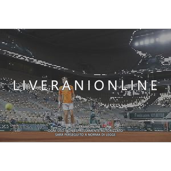 Roland Garros 2020, Grand Slam tournament - Tennis Internationals, 05 October 2020 Roland Garros stadium, paris, france, Italy Photo showing: Pablo CARRION BUSTA (ESP) @LM/DPPI/DPPI/Stephane Allaman