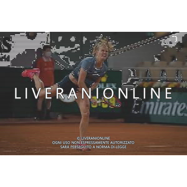 Roland Garros 2020, Grand Slam tournament - Tennis Internationals, 05 October 2020 Roland Garros stadium, paris, france, Italy Photo showing: Fiona Ferro of France in action against Sofia Kenin of the United States @LM/DPPI/DPPI/Rob Prange