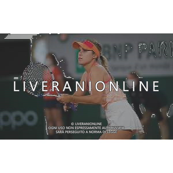 Roland Garros 2020, Grand Slam tournament - Tennis Internationals, 05 October 2020 Roland Garros stadium, paris, france, Italy Photo showing: Sofia Kenin of the United States in action against Fiona Ferro of France @LM/DPPI/DPPI/Rob Prange