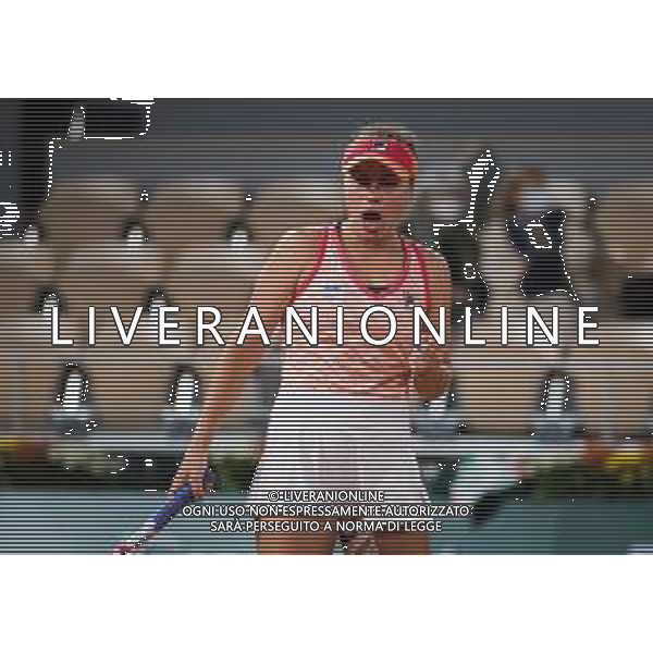 Roland Garros 2020, Grand Slam tournament - Tennis Internationals, 05 October 2020 Roland Garros stadium, paris, france, Italy Photo showing: Sofia Kenin of the United States in action against Fiona Ferro of France @LM/DPPI/DPPI/Rob Prange
