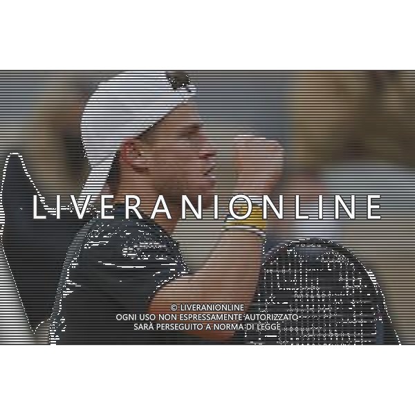 Roland Garros 2020, Grand Slam tournament - Tennis Internationals, 05 October 2020 Roland Garros stadium, paris, france, Italy Photo showing: DIEGO SCHWARTZMAN (ARG) reacted after point @LM/DPPI/DPPI/Stephane Allaman