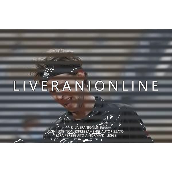 Quarter-finals at the Roland Garros 2020 - Tennis Internationals, 06 October 2020 Roland Garros stadium, paris, france, Italy Photo showing: Dominic THIEM (AUT) reacted, disapointed @LM/DPPI/DPPI/Stephane Allaman AG ALDO LIVERANI SAS
