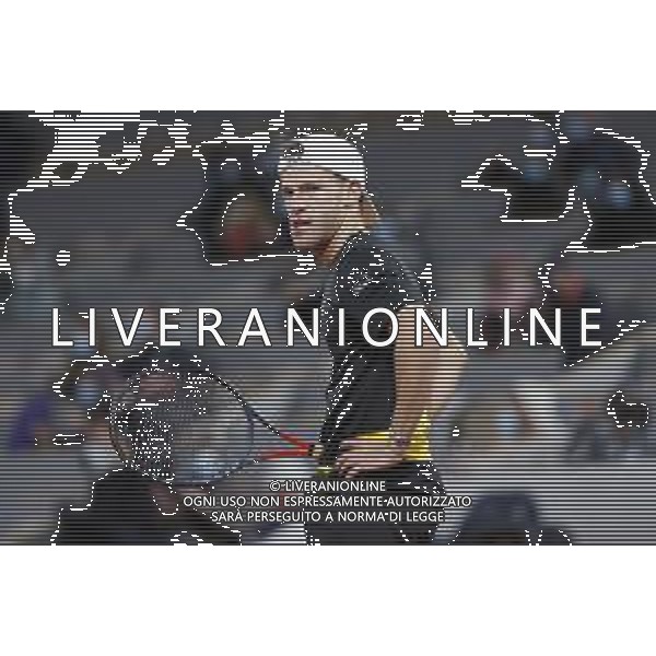 Quarter-finals at the Roland Garros 2020 - Tennis Internationals, 06 October 2020 Roland Garros stadium, paris, france, Italy Photo showing: Diego SCHWARTZMAN (ARG) reacted @LM/DPPI/DPPI/Stephane Allaman AG ALDO LIVERANI SAS