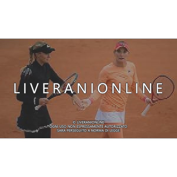 Quarter-finals at the Roland Garros 2020 - Tennis Internationals, 06 October 2020 Roland Garros stadium, paris, france, Italy Photo showing: Kristina Mladenovic of France and Timea Babos of Hungary @LM/DPPI/DPPI/Rob Prange AG ALDO LIVERANI SAS