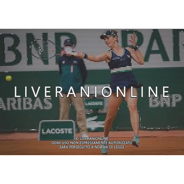 Quarter-finals at the Roland Garros 2020 - Tennis Internationals, 06 October 2020 Roland Garros stadium, paris, france, Italy Photo showing: Nadia Podoroska of Argentina in action against Elina Svitolina of the Ukraine @LM/DPPI/DPPI/Rob Prange AG ALDO LIVERANI SAS