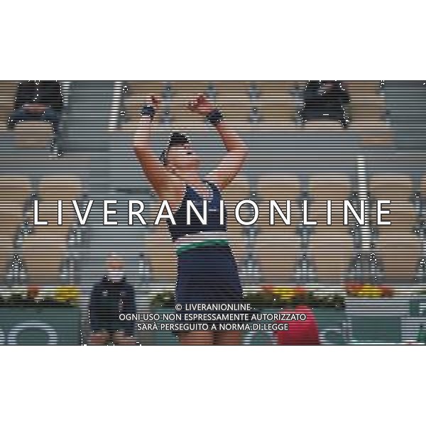 Quarter-finals at the Roland Garros 2020 - Tennis Internationals, 06 October 2020 Roland Garros stadium, paris, france, Italy Photo showing: Nadia Podoroska of Argentina after winning against Elina Svitolina of the Ukraine @LM/DPPI/DPPI/Rob Prange AG ALDO LIVERANI SAS