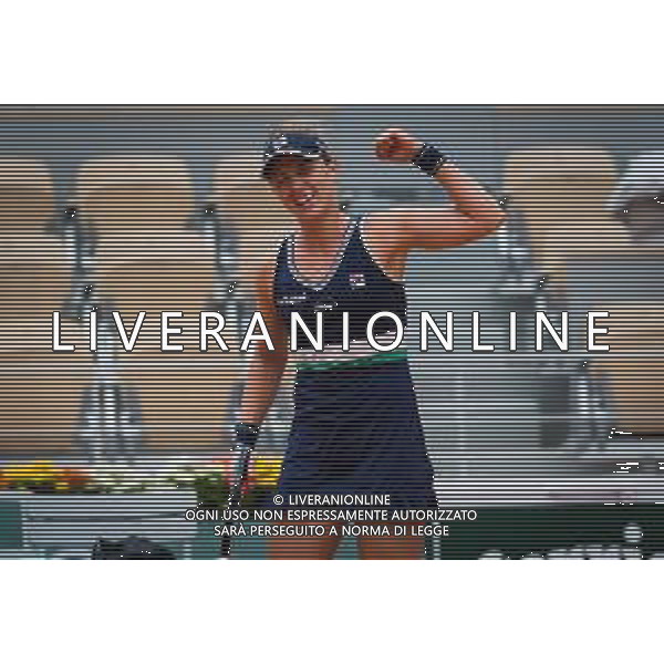 Quarter-finals at the Roland Garros 2020 - Tennis Internationals, 06 October 2020 Roland Garros stadium, paris, france, Italy Photo showing: Nadia Podoroska of Argentina after winning against Elina Svitolina of the Ukraine @LM/DPPI/DPPI/Rob Prange AG ALDO LIVERANI SAS