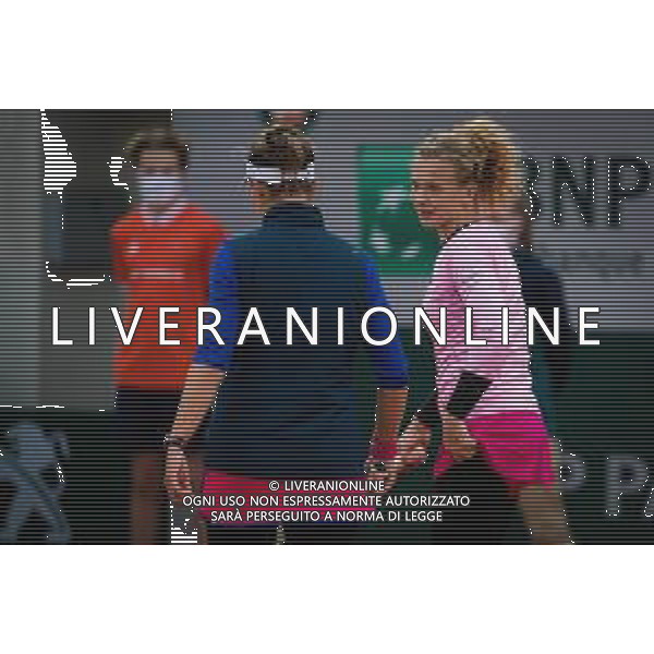 Quarter-finals at the Roland Garros 2020 - Tennis Internationals, 06 October 2020 Roland Garros stadium, paris, france, Italy Photo showing: Barbora Krejcikova and Katerina Siniakova of the Czech Republic @LM/DPPI/DPPI/Rob Prange AG ALDO LIVERANI SAS