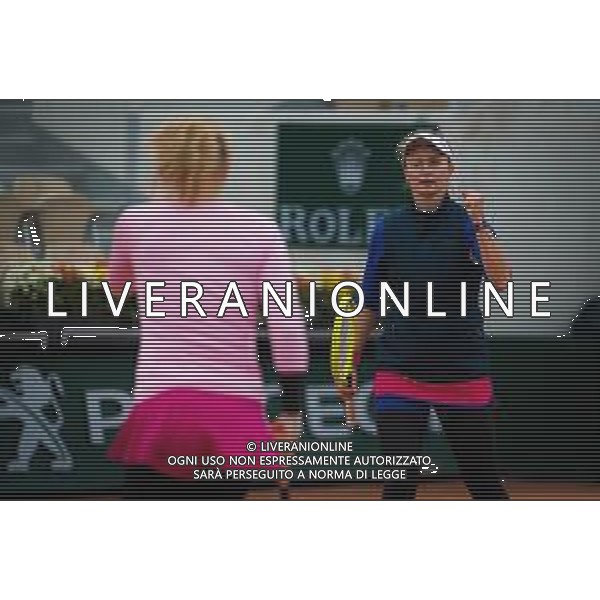 Quarter-finals at the Roland Garros 2020 - Tennis Internationals, 06 October 2020 Roland Garros stadium, paris, france, Italy Photo showing: Barbora Krejcikova and Katerina Siniakova of the Czech Republic @LM/DPPI/DPPI/Rob Prange AG ALDO LIVERANI SAS