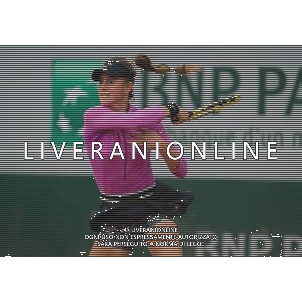 Quarter-finals at the Roland Garros 2020 - Tennis Internationals, 06 October 2020 Roland Garros stadium, paris, france, Italy Photo showing: Alexandra Vecic of Germany in action @LM/DPPI/DPPI/Rob Prange AG ALDO LIVERANI SAS