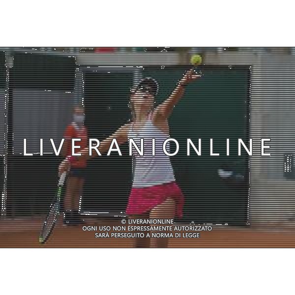 Quarter-finals at the Roland Garros 2020 - Tennis Internationals, 06 October 2020 Roland Garros stadium, paris, france, Italy Photo showing: Elizabeth Coleman of the United States in action @LM/DPPI/DPPI/Rob Prange AG ALDO LIVERANI SAS