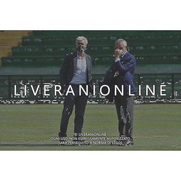 Ternana vs Palermo Campionato Serie C - 3 giornata Stadio Liberati - Terni 07-10-2020 nella foto Dario Mirri presidente del Palermo e Rinaldo Sagramola ©Federico Gaetano / AGENZIA ALDO LIVERANI SAS