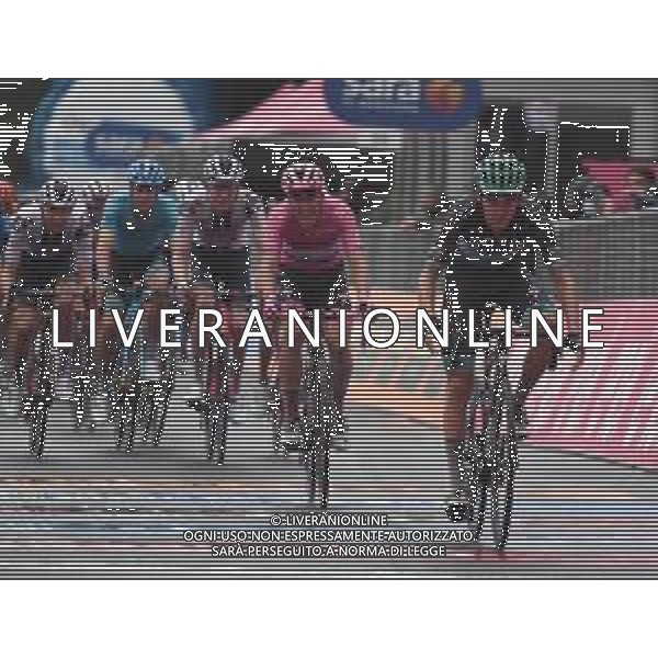 07-10-2020 Giro D\'italia; Tappa 05 Mileto - Camigliatello Silano; 2020, Bora - Hansgrohe; 2020, Deceuninck - Quick Step; Konrad, Patrick; Almeida, Joao; Camigliatello Silano; ©SIROTTI / AGENZIA ALDO LIVERANI SAS