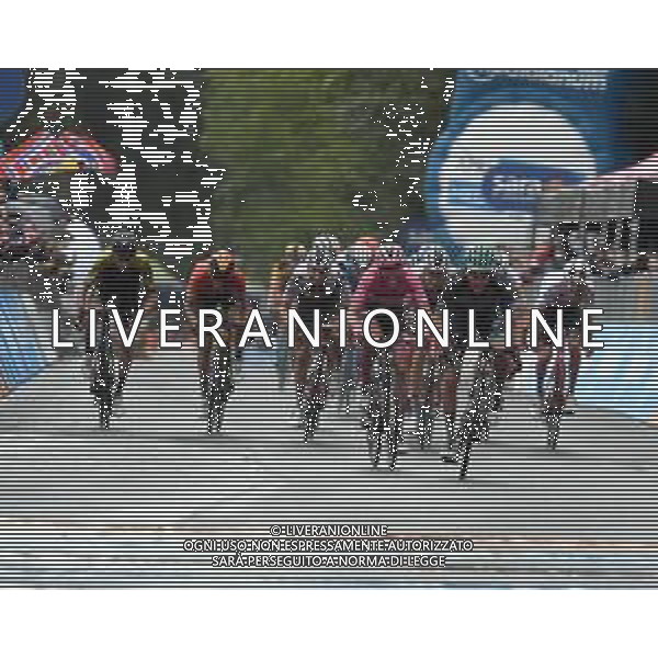 07-10-2020 Giro D\'italia; Tappa 05 Mileto - Camigliatello Silano; 2020, Bora - Hansgrohe; 2020, Deceuninck - Quick Step; Konrad, Patrick; Almeida, Joao; Camigliatello Silano; ©SIROTTI / AGENZIA ALDO LIVERANI SAS