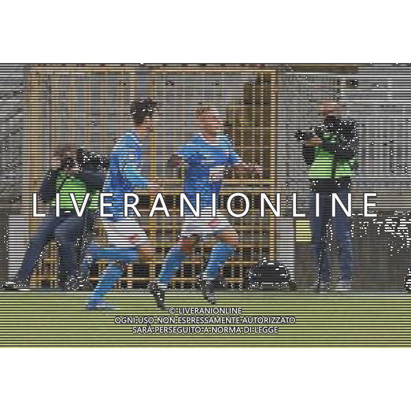 Novara 07-10-2020 Stadio Silvio Piola Campionato Lega pro Gir A 2020/21 Novara - Giana Erminio nella foto: Panico giuseppe esultanza foto Antonio Saia - ag. Aldo Liverani sas