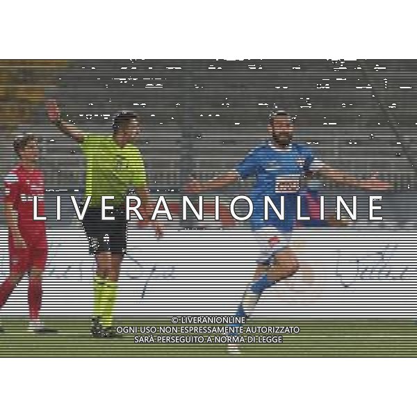 Novara 07-10-2020 Stadio Silvio Piola Campionato Lega pro Gir A 2020/21 Novara - Giana Erminio nella foto: Buzzegoli esultanza foto Antonio Saia - ag. Aldo Liverani sas