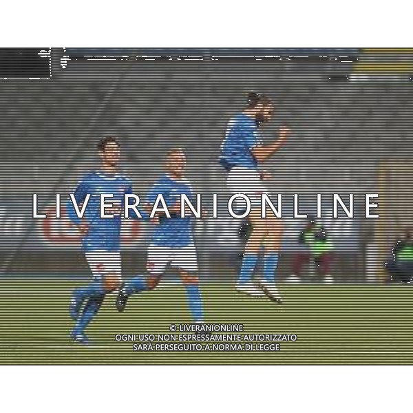 Novara 07-10-2020 Stadio Silvio Piola Campionato Lega pro Gir A 2020/21 Novara - Giana Erminio nella foto: Buzzegoli esultanza foto Antonio Saia - ag. Aldo Liverani sas
