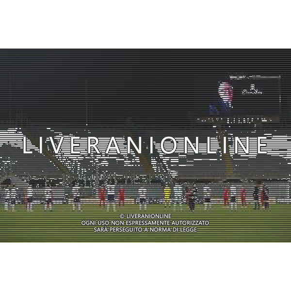 Italia - Moldavia Partita Amichevole del 07/10/2020 nella foto: il minuto di silenzio in memoria di fino fini ©Claudio Zamagni/Agenzi Aldo Liverani s.a.s. a minute of silence in memory of fino fini during friendly soccer match between Italy and Moldova at Artemio Franchi Stadium on October 07 2020 photo credit by Claudio Zamagni/Aldo Liverani Photo Agency/ AGENZIA ALDO LIVERANI SAS