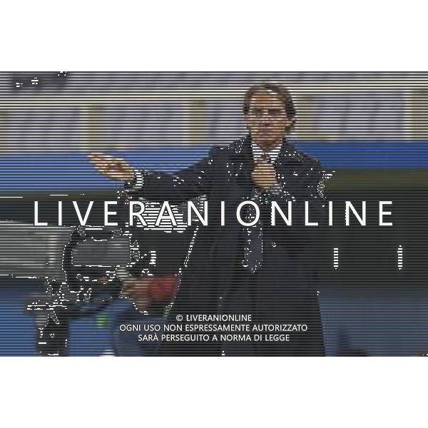 Italia - Moldavia Partita Amichevole del 07/10/2020 nella foto: Mister Mancini Roberto(Italia) ©Claudio Zamagni/Agenzi Aldo Liverani s.a.s. Mister Mancini Roberto(Italia) during friendly soccer match between Italy and Moldova at Artemio Franchi Stadium on October 07 2020 photo credit by Claudio Zamagni/Aldo Liverani Photo Agency/ AGENZIA ALDO LIVERANI SAS