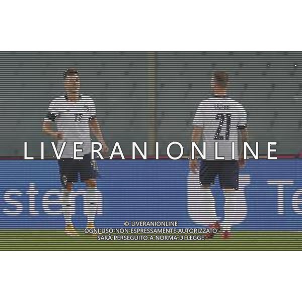 Italia - Moldavia Partita Amichevole del 07/10/2020 nella foto: El Shaarawy Stephan(Italia) Lazzari Manuel(Italia) ©Claudio Zamagni/Agenzi Aldo Liverani s.a.s. El Shaarawy Stephan(Italia) Lazzari Manuel(Italia) during friendly soccer match between Italy and Moldova at Artemio Franchi Stadium on October 07 2020 photo credit by Claudio Zamagni/Aldo Liverani Photo Agency/ AGENZIA ALDO LIVERANI SAS