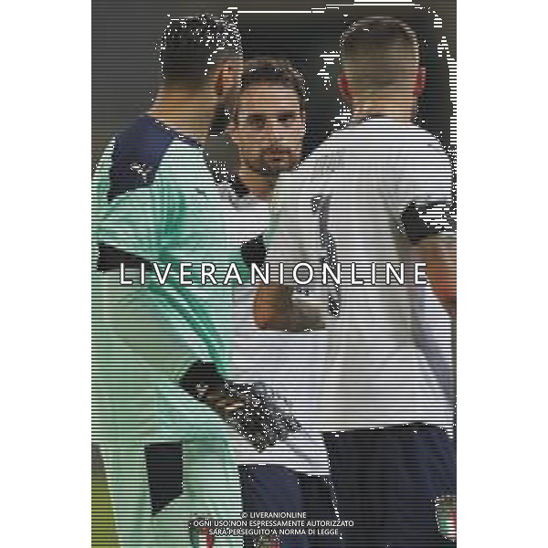 Italia - Moldavia Partita Amichevole del 07/10/2020 nella foto: Sirigu Salvatore (Italia) Biraghi Cristiano Italia) Bonaventura Giacomo(Italia) ©Claudio Zamagni/Agenzi Aldo Liverani s.a.s. during friendly soccer match between Italy and Moldova at Artemio Franchi Stadium on October 07 2020 photo credit by Claudio Zamagni/Aldo Liverani Photo Agency/ AGENZIA ALDO LIVERANI SAS