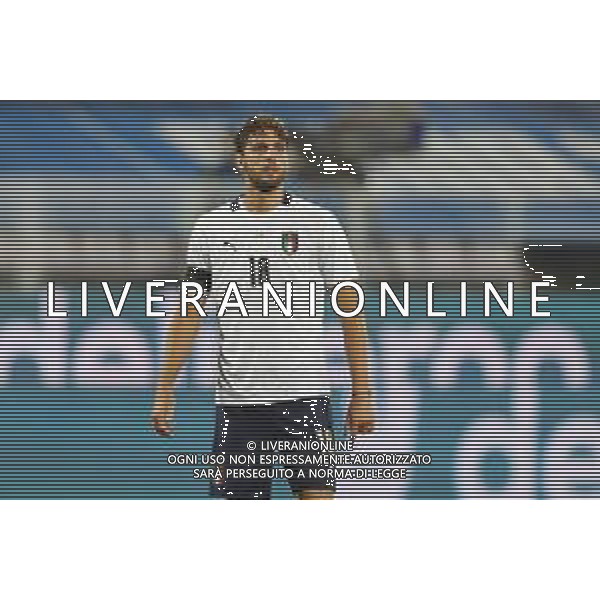 Italia - Moldavia Partita Amichevole del 07/10/2020 nella foto: Manuel Locatelli(Italia) ©Claudio Zamagni/Agenzi Aldo Liverani s.a.s. Manuel Locatelli(Italia) during friendly soccer match between Italy and Moldova at Artemio Franchi Stadium on October 07 2020 photo credit by Claudio Zamagni/Aldo Liverani Photo Agency/ AGENZIA ALDO LIVERANI SAS